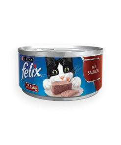 Purina Feliz Paté Salmón x 156 Gr Ameanimal1
