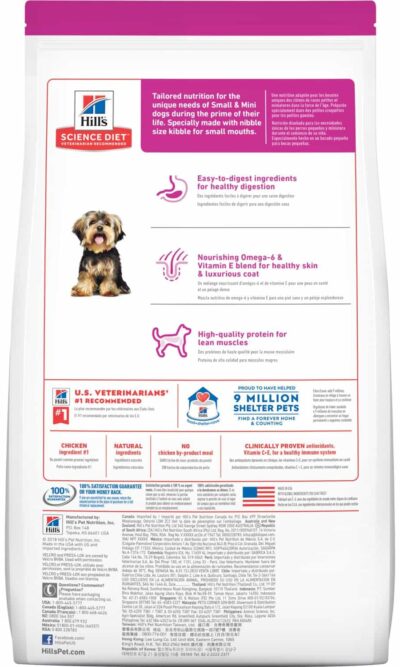 Hill's® Science Diet® Adulto Raza Pequeña Pollo y Arroz 4.5 libras