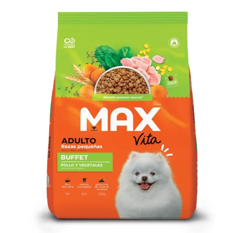 Max Vita Adultos Razas Pequeñas Pollo y Vegetales