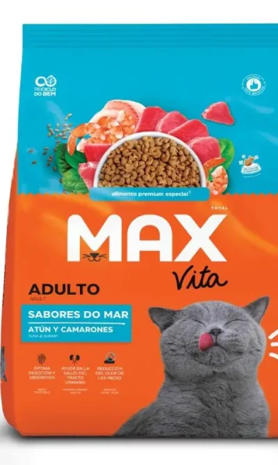 Max Vita - Alimento Gato Adulto Atun y Camarones