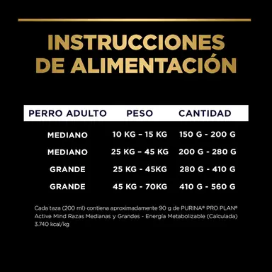 Pro Plan Active Mind adulto Razas Medianas y Grandes - Imagen 5