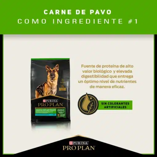 Pro Plan Sensitive Skin & Stomach Pavo y Probióticos - Imagen 5