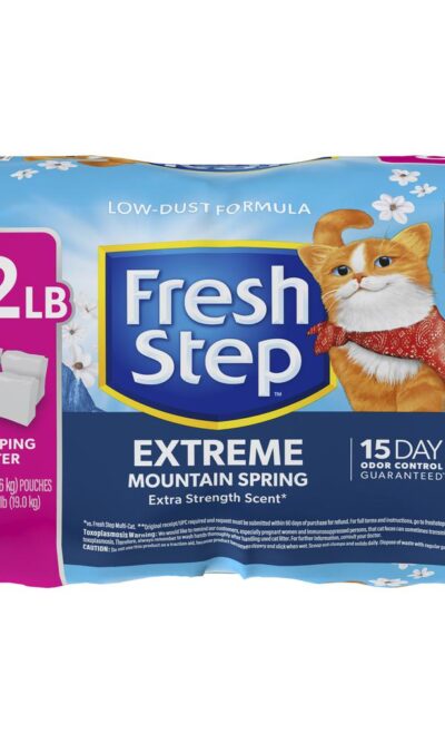 Fresh Step Arena para Gatos Control de Olores con Fragancia Mountain Spring 42 lb (19 kg) ame animal